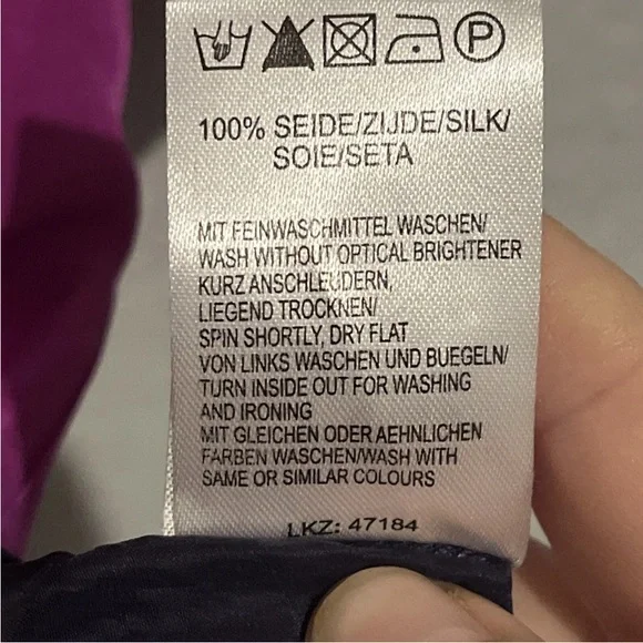 LIPSY Ombre 100% Silk Satin Baby Doll Mini Dress Rare Party Casual - Picture 6 of 9